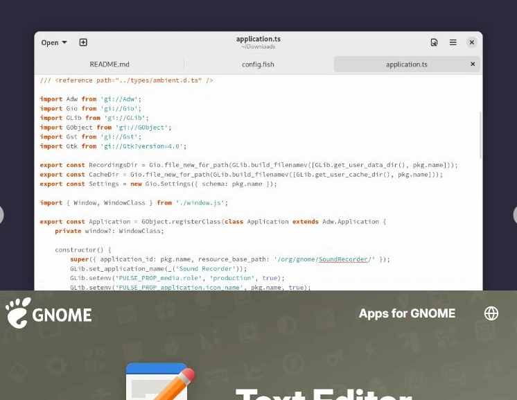 Best code editors ubuntu gnome text editor screenshot - Top 5 Code Editors on Ubuntu 24.04