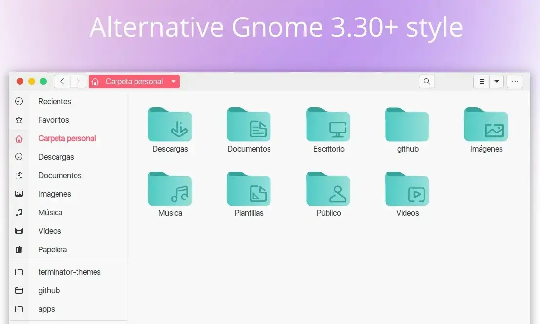 Ant light mode folder screenshot
