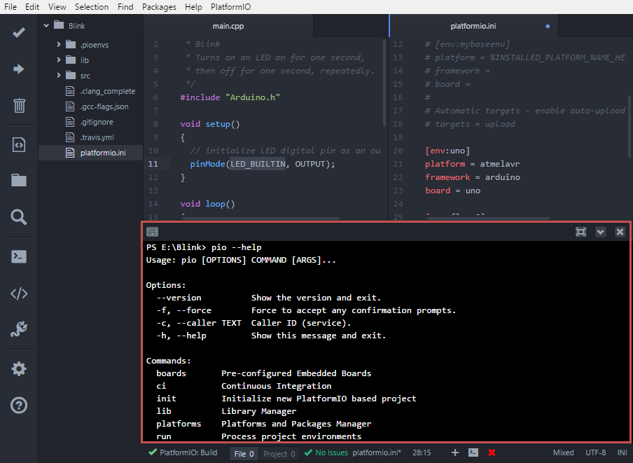 Atom ide screenshot