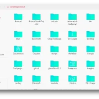 Light background folders