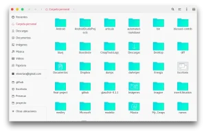Light background folders