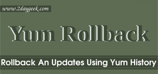 Yum history command to rollback an updates on centos rhel fedora in systems 520x245