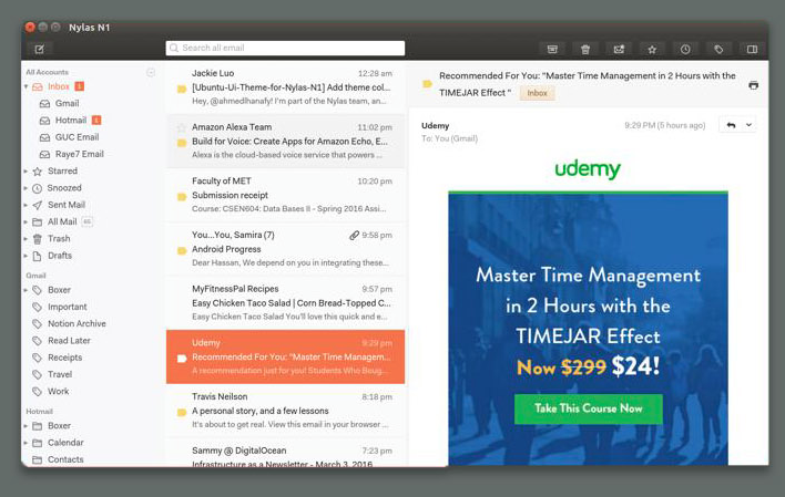 Nylas mail 2017 theme