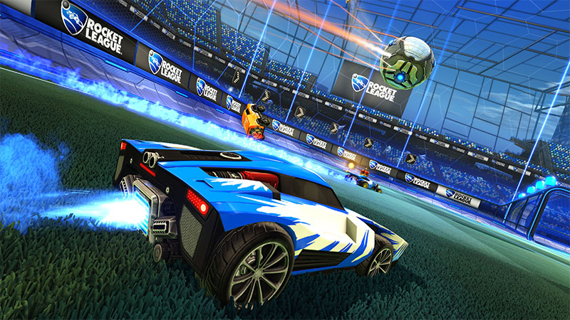 Rocket league soccer game