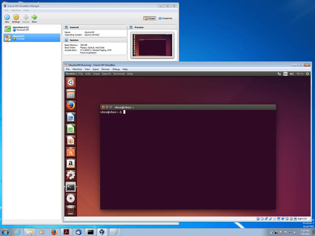 Virtualbox ubuntu on windows
