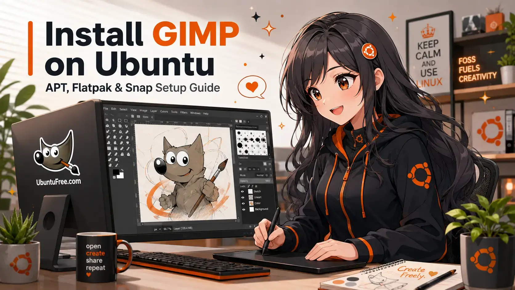 Gimp for linux ubuntu cover - How to Install GIMP on Ubuntu 26.04 - Complete Guide