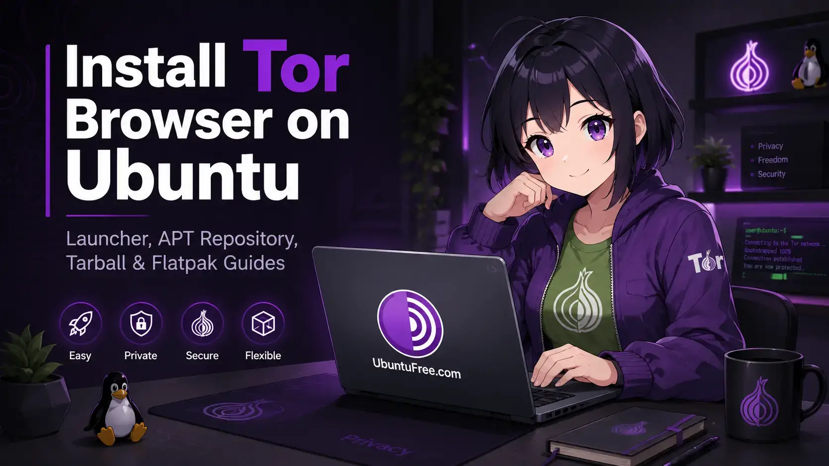 Installing tor browser on linux ubuntu guide cover - Tor Browser on Ubuntu 24.04: Install Guide & Tips