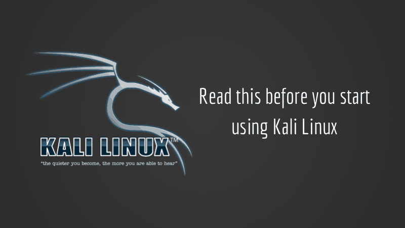 Kali linux review feature