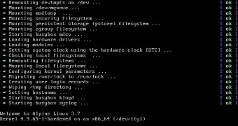 Security oriented alpine linux 3 7 has uefi support grub support in installer