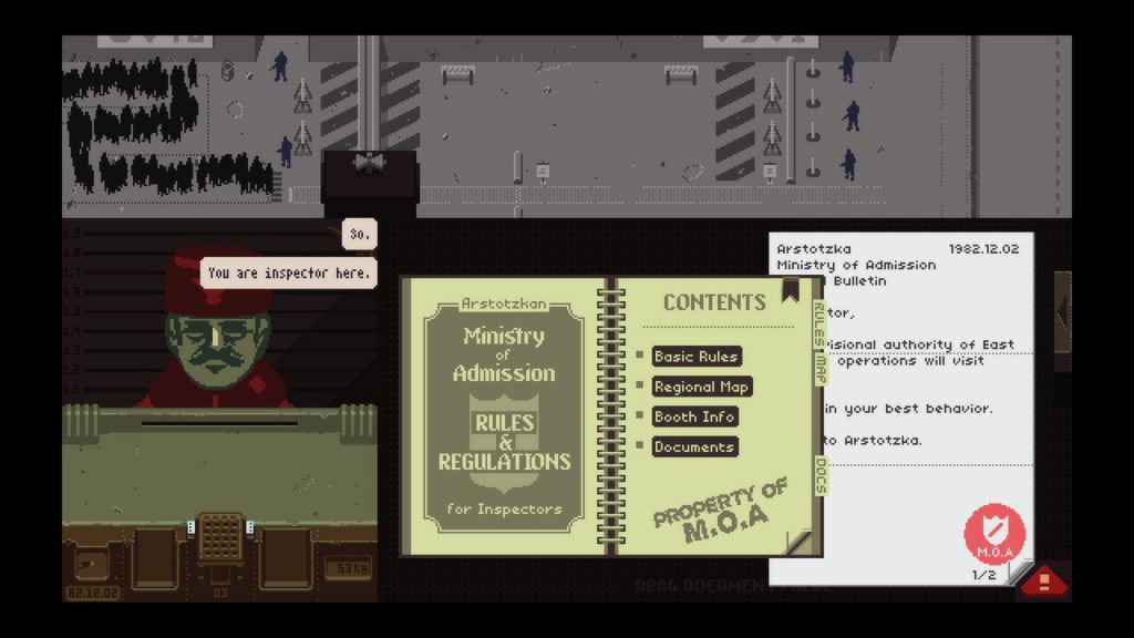 Papers please graphics