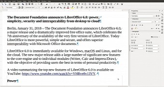 Libreoffice 6 0 gets first point release to improve security and robustness