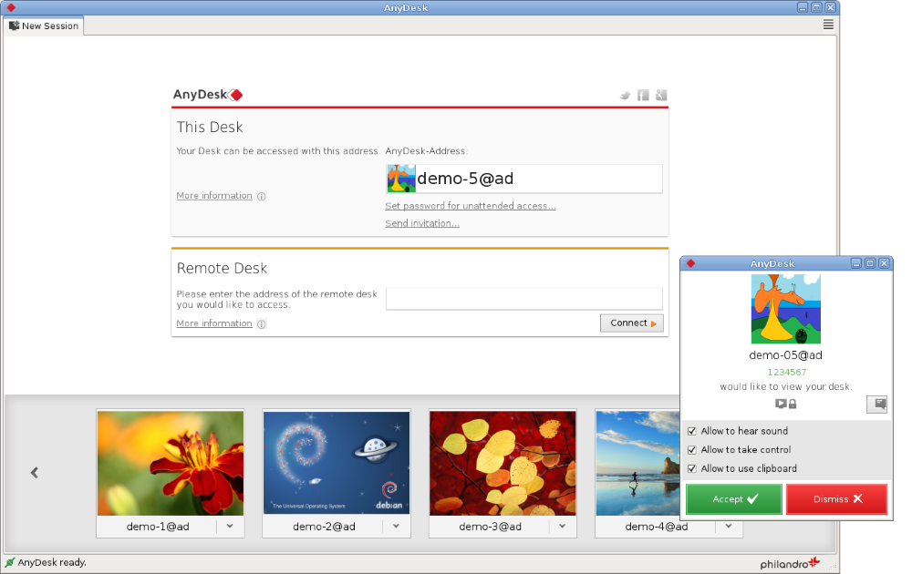 Anydesk on linux distro