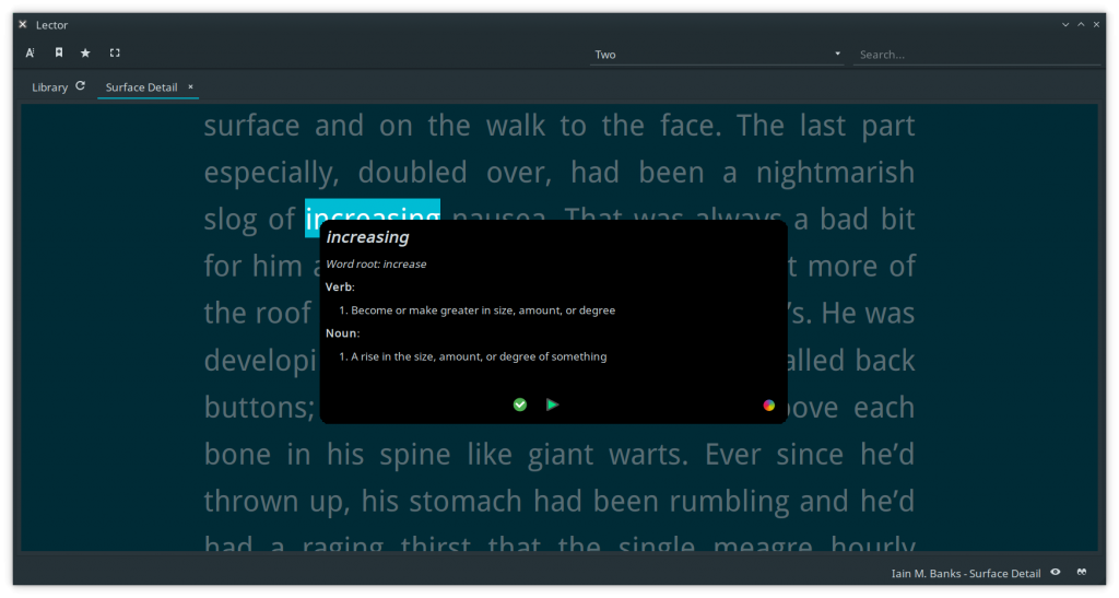 Lector dictionary