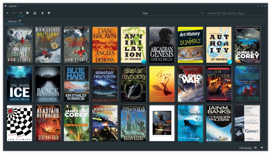 Lector eBook reader for Linux