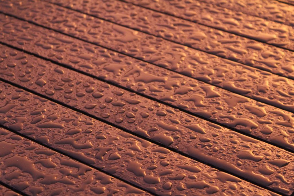 Raindrops on the table by alex fazit