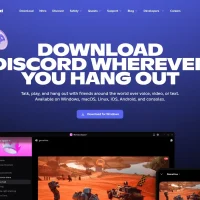 Discord on ubuntu official download page screenshot