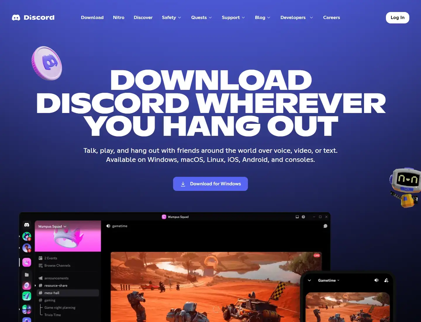 Discord on ubuntu official download page screenshot - Discord on Ubuntu 24.04: Install Guide