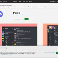 Discord on ubuntu snap store page screenshot