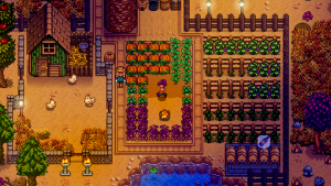 Stardew valley cool farm at night