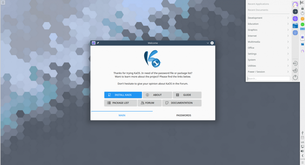 Kaos linux gets the kde plasma 5 13 desktop treatment latest updates 521722 2