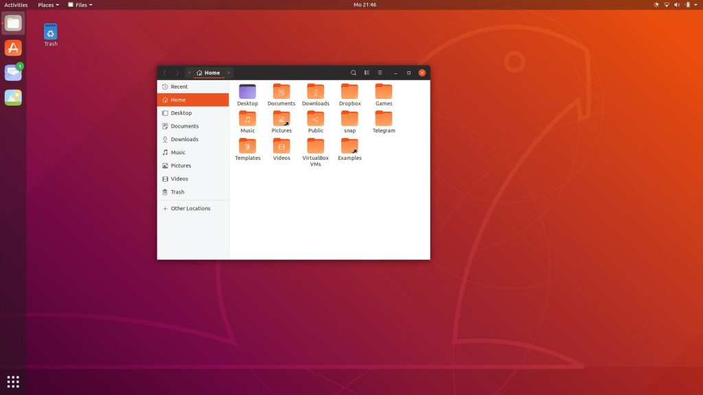 Here s the new login screen of ubuntu 18 10 cosmic cuttlefish using yaru theme 522179 2