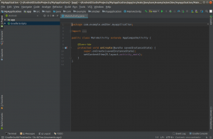 Android studio ubuntu screenshot