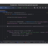 Coding an android app in android studio ide