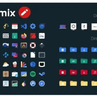 Flat remix icons for linux screenshot