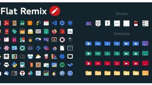 Flat remix icons for linux screenshot - Download Flat Remix Icon Theme