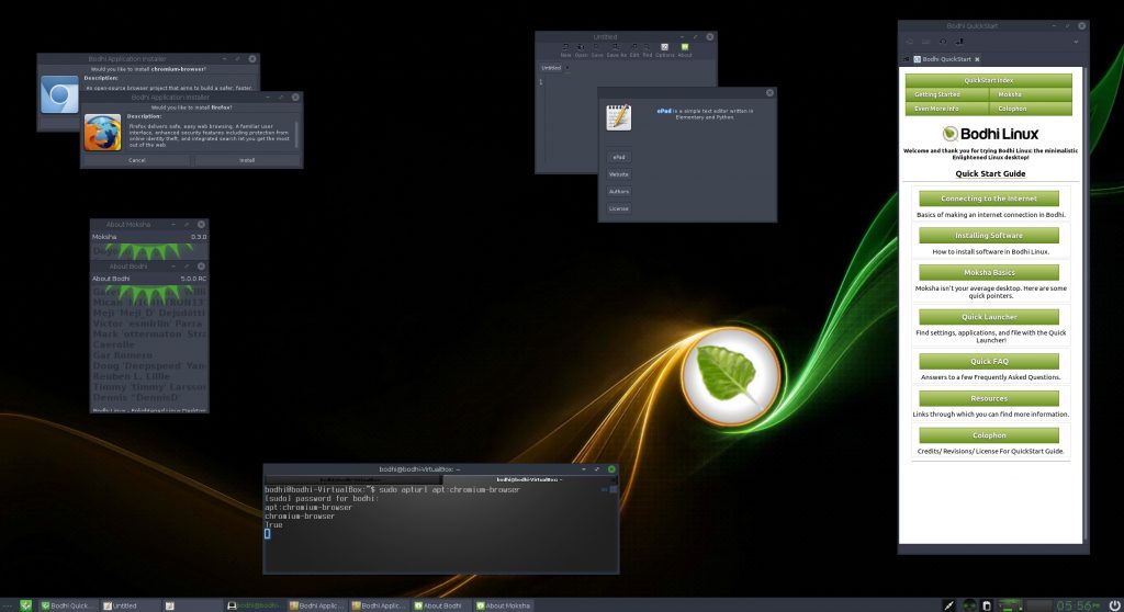 Bodhi linux 5 0 promises a rock solid moksha desktop on top of ubuntu 18 04 lts 522366 2