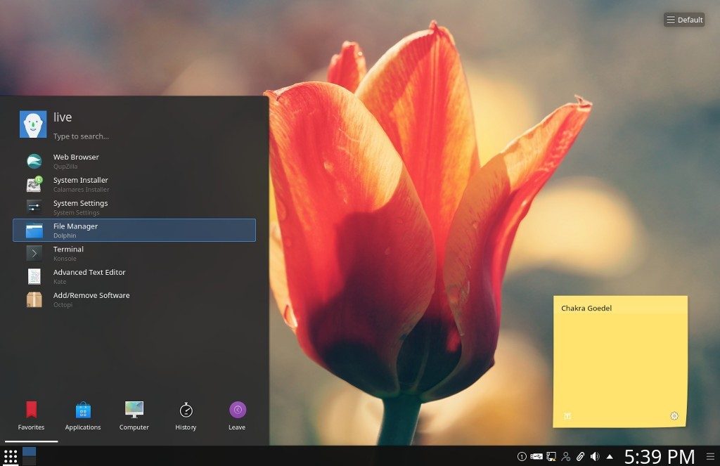 Chakra gnu linux users can now install kde plasma 5 13 4 kde applications 18 08 522355 2