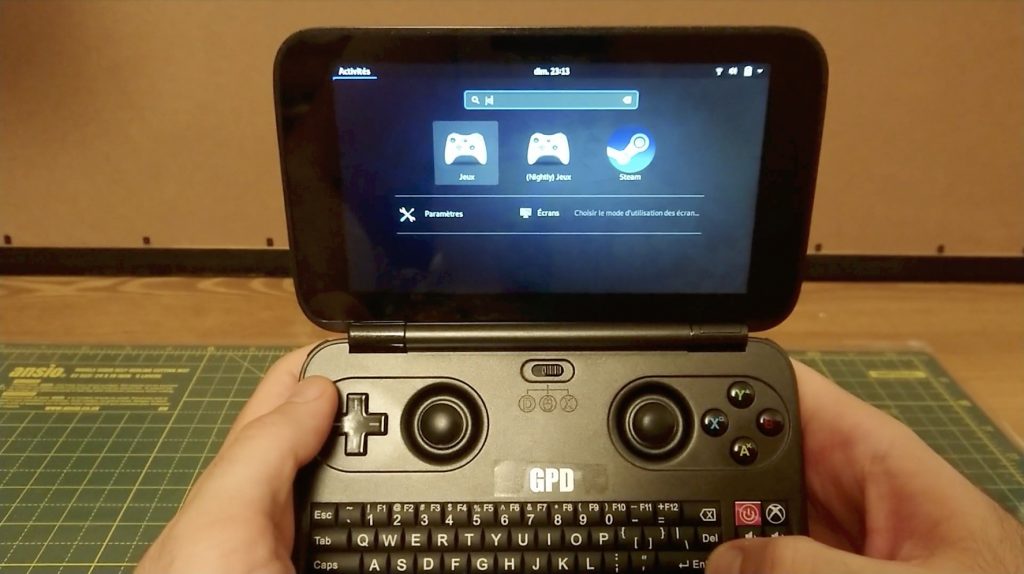 Here s gnome games 3 30 beta running on the gpd win windows based game console 522251 2