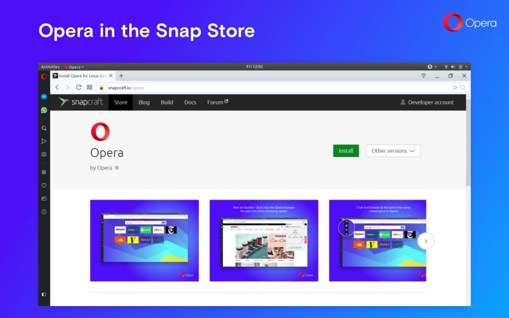 Opera web browser is now available as a snap on ubuntu other linux distros 522215 2