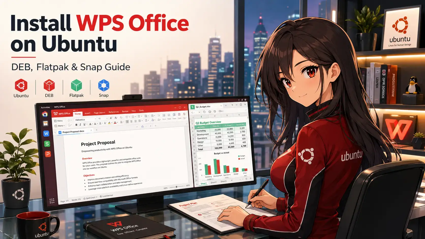 Wps office linux ubuntu cover - How to Install WPS Office on Ubuntu 26.04 - Complete Guide