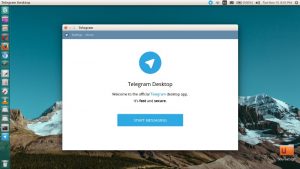 Telegram on ubuntu screenshot