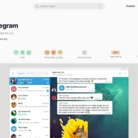 Telegram on ubuntu flathub screenshot