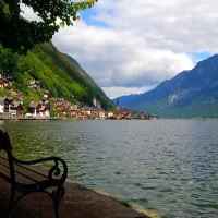 Lake with village ubuntu logo - 27 Mountain Ubuntu Wallpapers in HD and 4K