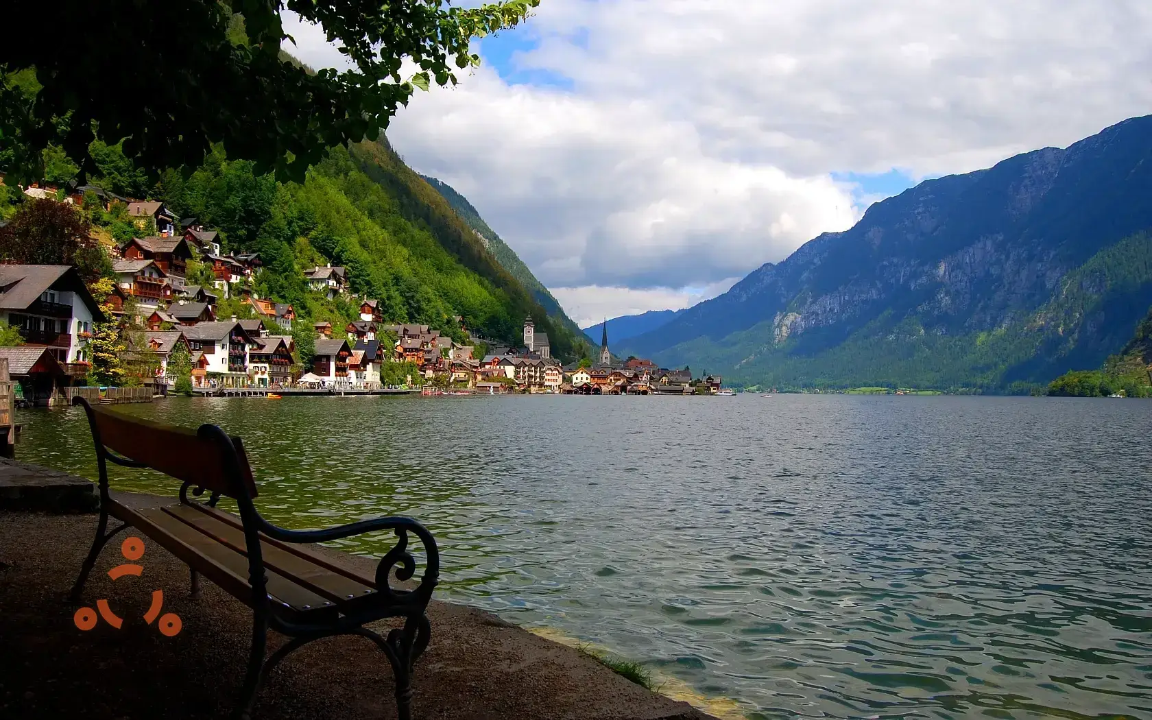 Lake with village ubuntu logo - 27 Mountain Ubuntu Wallpapers in HD and 4K