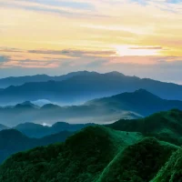 Mist sunset on mountain ubuntu logo - 27 Mountain Ubuntu Wallpapers in HD and 4K