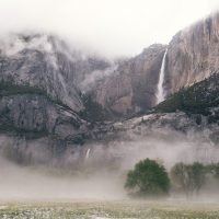 Mountain-with-Waterfall-Background