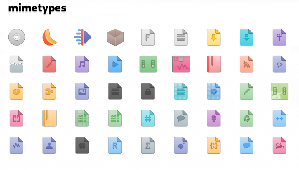 Newaita icon theme mimetypes