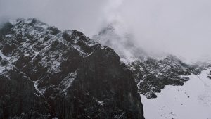 Snow mountain background