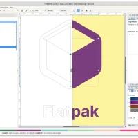 Flatpak logo in inkscape