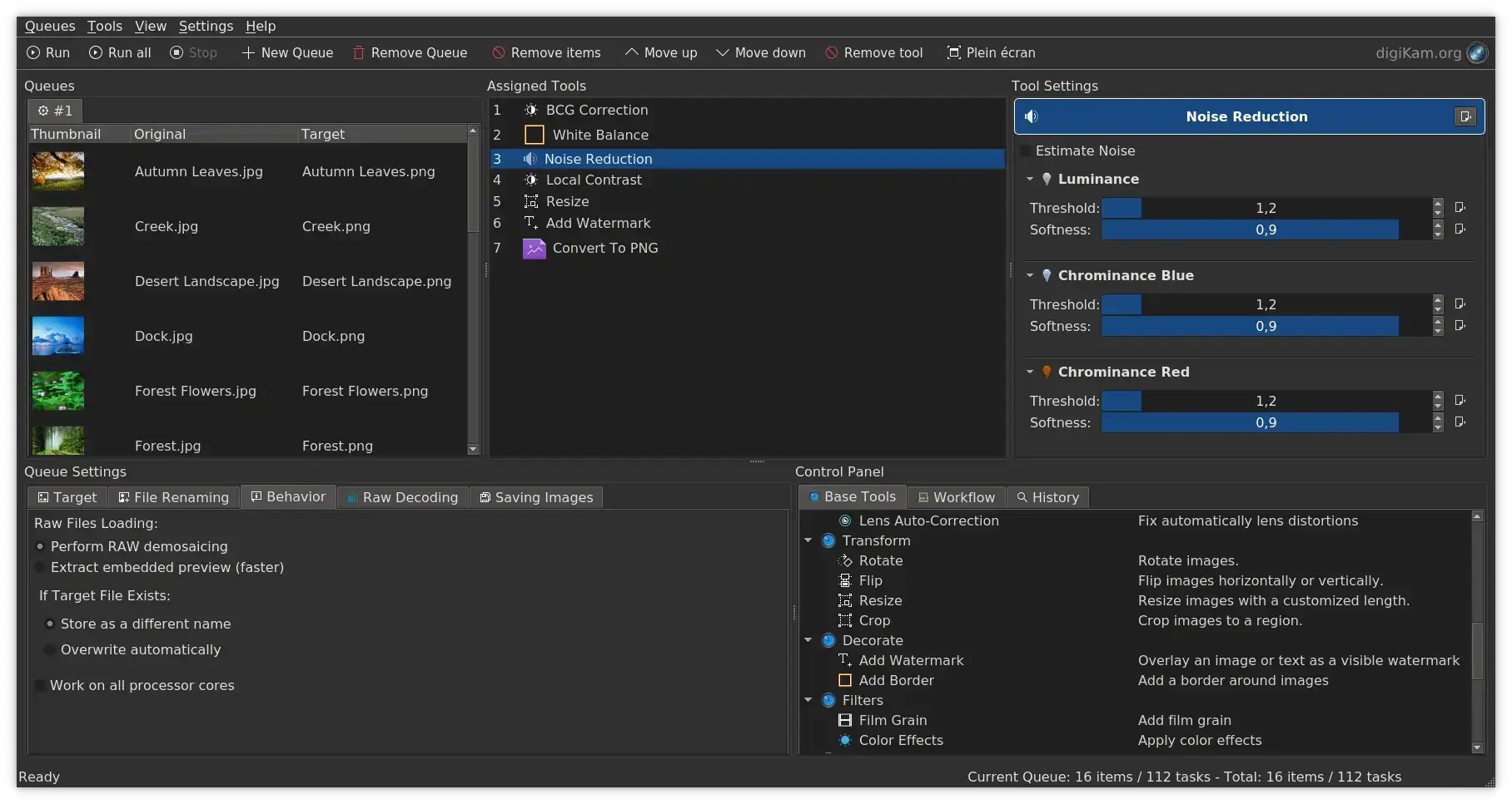 digiKam photo manager screenshot on Ubuntu