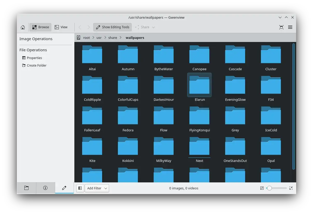 Gwenview image viewer screenshot on Ubuntu