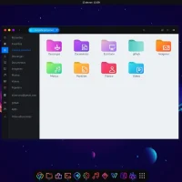 Sweet amber blue with light background folders