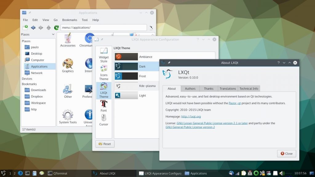 Lxqt 0 14 desktop adds split view in file manager lxqt 1 0 still in development 524700 2