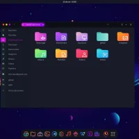 Multi colored folders