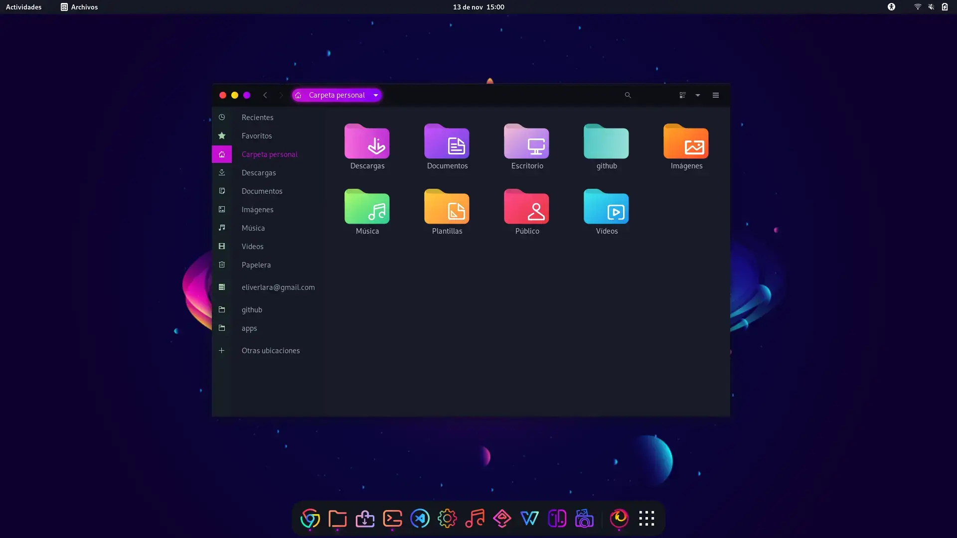Multi colored folders