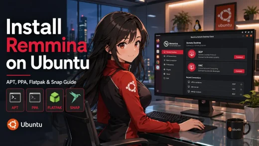 Remmina installing guide on ubuntu cover - How to Install Remmina on Ubuntu 26.04 - Complete Guide